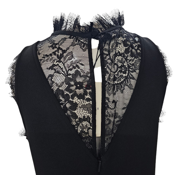 NWT Ted Baker Dress Womens 6 Ted Baker 2 Black Chharis Shift Sleeveless Stretch - Picture 7 of 16